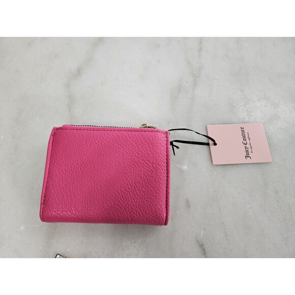 New Juicy Couture Pink Go Couture Yourself Wallet Chain Wristlet Trifold NWT - Picture 6 of 9